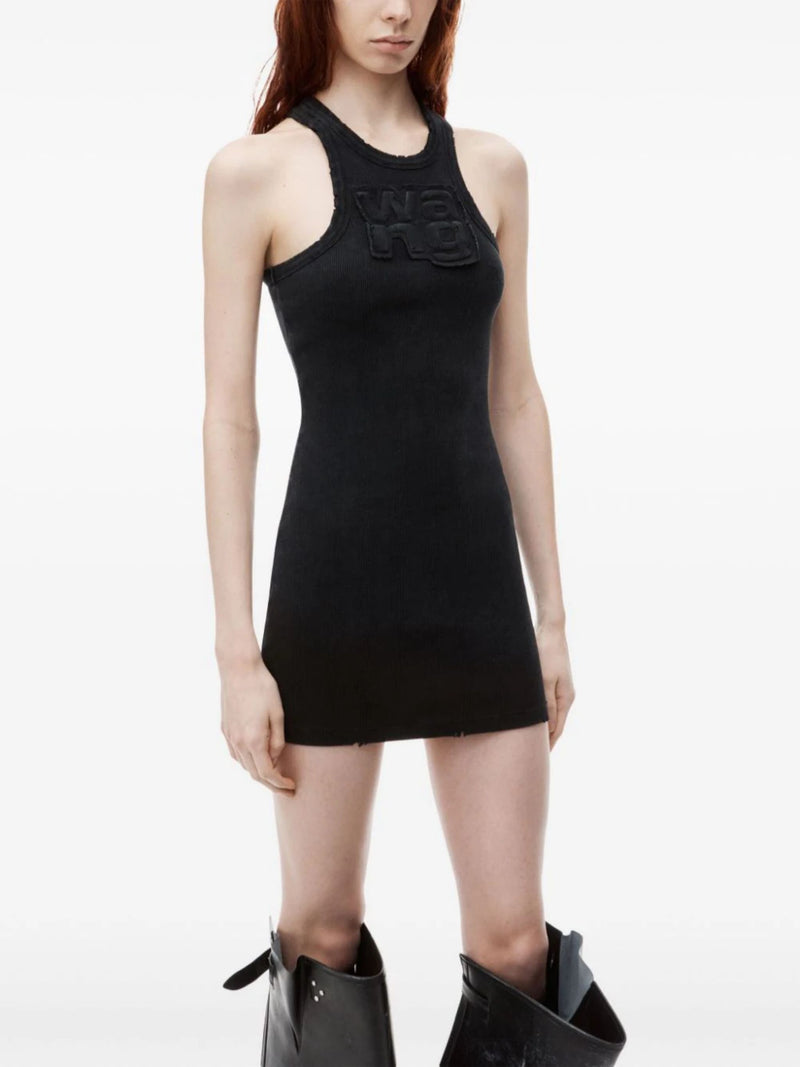 T BY ALEXANDER WANG - Women Distressed Edge Mini Dress