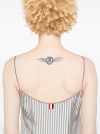 THOM BROWNE - Women Mini Mini Pleated Bottom Slip Dress