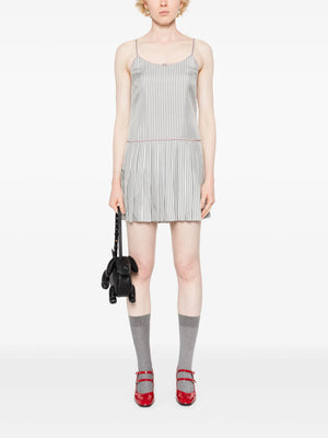 THOM BROWNE - Women Mini Mini Pleated Bottom Slip Dress