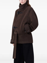 LEMAIRE - Women Short Bathrobe With Contrast Stitch Duffle Coat