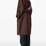 Brown croissant bag, full body view