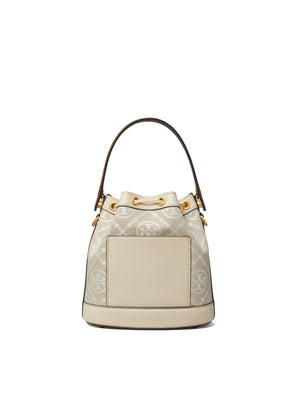 TORY BURCH - Women T Monogram Embossed-logo Bucket Bag