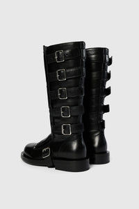 ANN DEMEULEMEESTER - Women Jace Biker Belted Boots