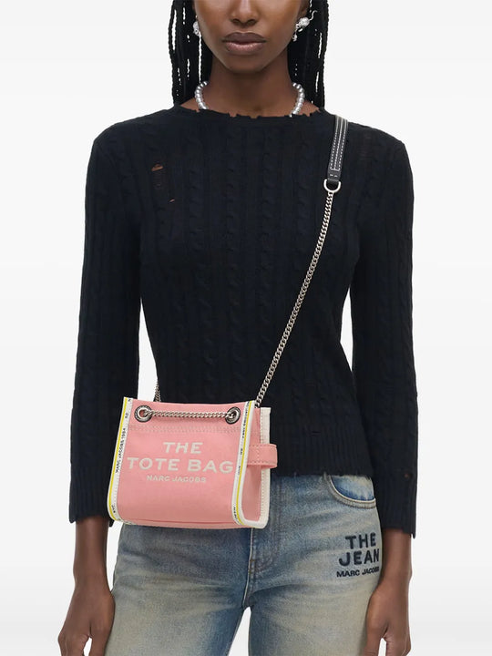 Pink bags,full body view