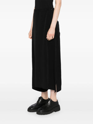 Y'S - Women O-Asymmetry Flare Pants