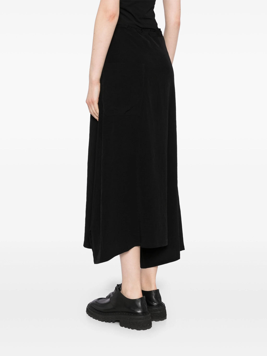 Y'S - Women O-Asymmetry Flare Pants