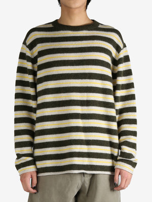 THE ELDER STATESMAN - Men Sinful Stripe Crew Knitwear