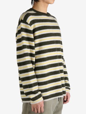 THE ELDER STATESMAN - Men Sinful Stripe Crew Knitwear