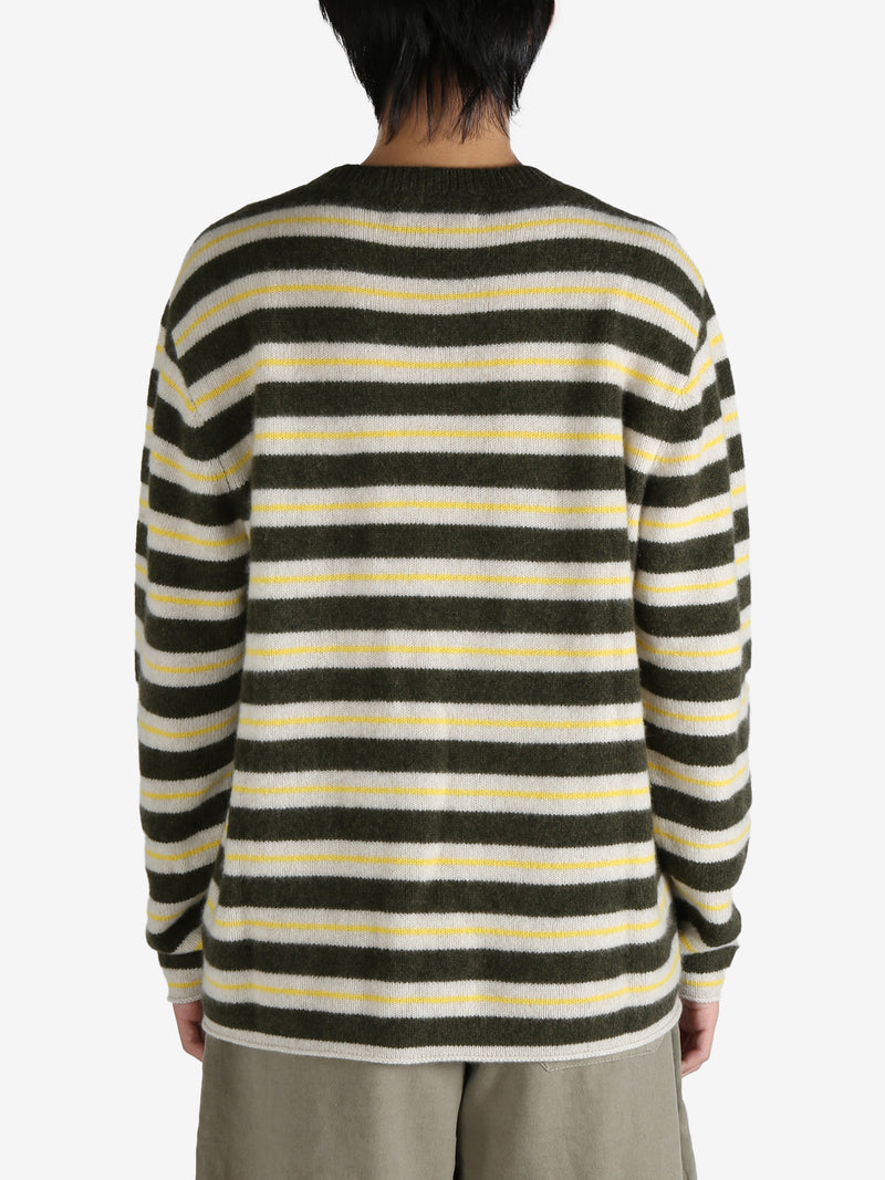 THE ELDER STATESMAN - Men Sinful Stripe Crew Knitwear