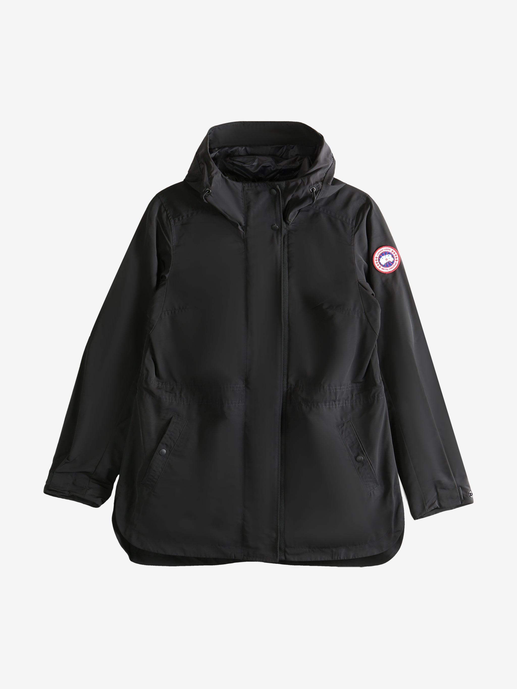 Black coat, front view