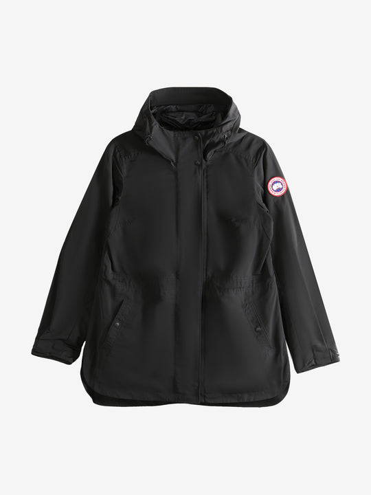 Black coat, front view