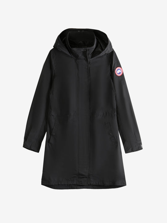 Black coat, front view