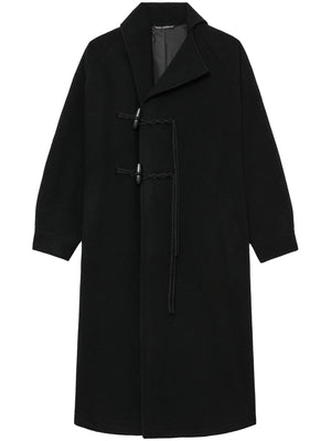 Y'S - Women Long Toggle Button Coat