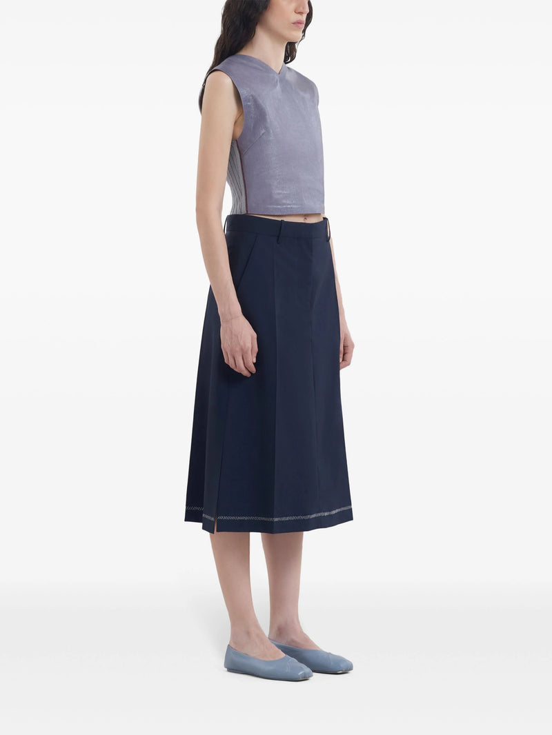 MARNI Women Asymmetric Hem Wool Skirt