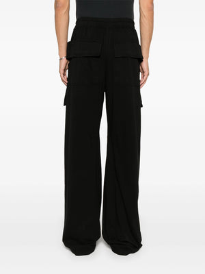 RICK OWENS DRKSHDW - Men Creatch Wide Cargo  Drawstring Pants