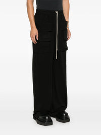 RICK OWENS DRKSHDW - Men Creatch Wide Cargo  Drawstring Pants