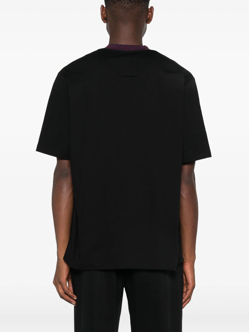 LANVIN - Men Logo T-shirt With Curb Detail