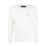 POLO RALPH LAUREN - Men Long Sleeve Cotton Cable Knit Crewneck Sweater