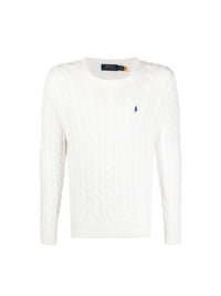 POLO RALPH LAUREN - Men Long Sleeve Cotton Cable Knit Crewneck Sweater