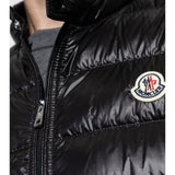 Close up of black top, showing texture of the polyamide fabric