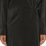 Close up of brown, showing texture of the silk fabric