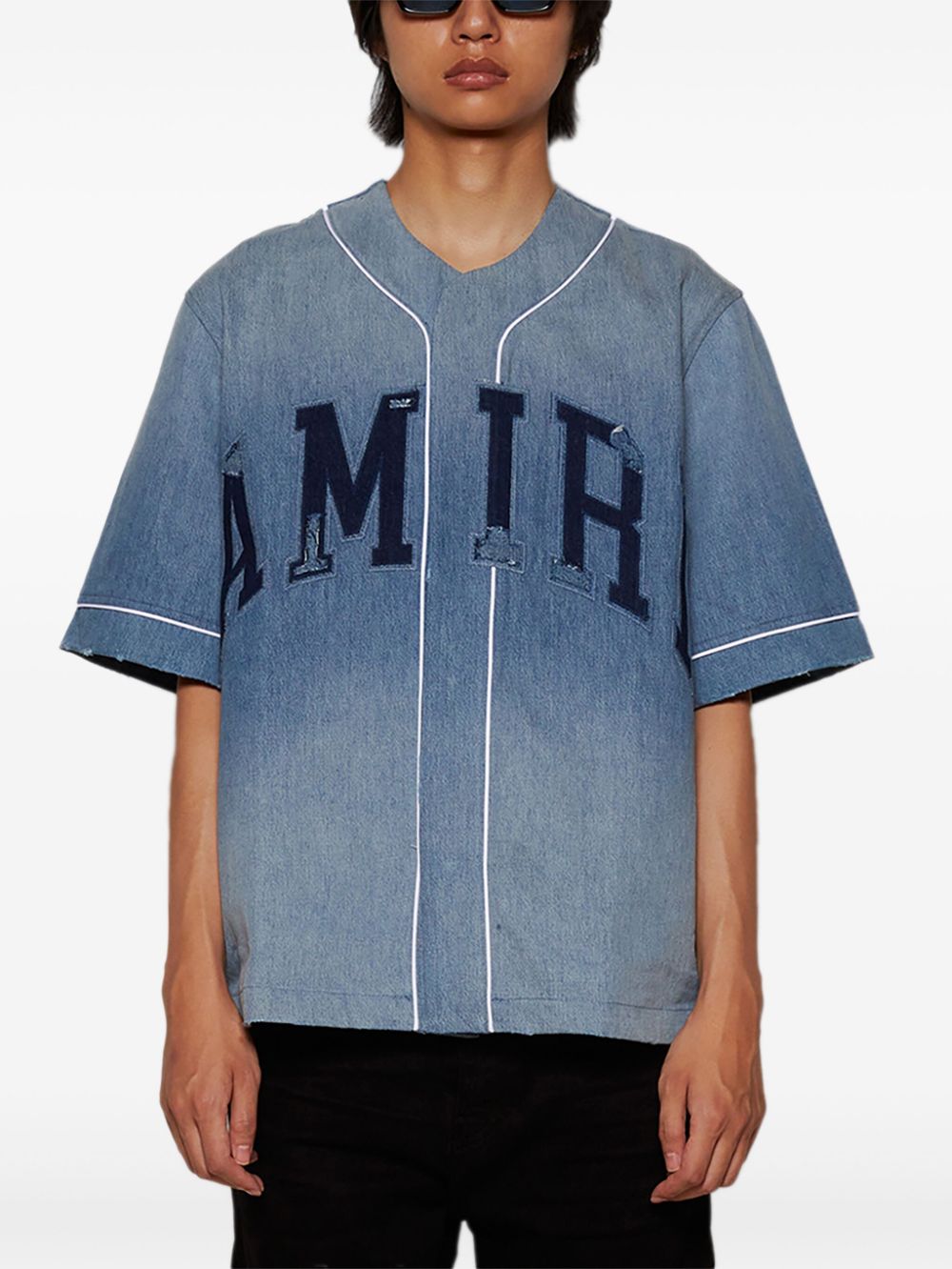 AMIRI - Men Sunfaded Baseball Shirt