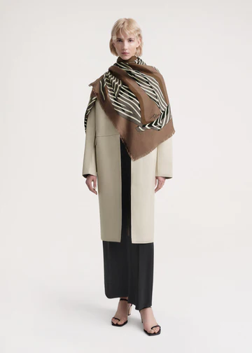 Burberry Scarf Monogram Design - Wool Silk Shawl Sale