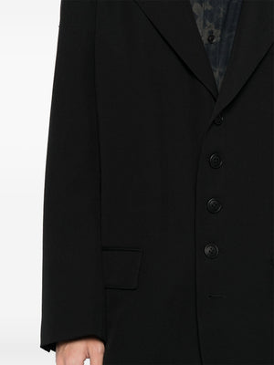 YOHJI YAMAMOTO POUR HOMME - Men Long Wool Blazer