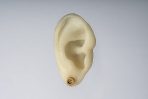 PARTS OF FOUR Stud Earring (0.2 CT, Tiny Faceted Diamond Slab, AGA+FCDIA)