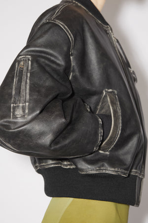 ACNE STUDIOS Women Leather Bomber Jacket