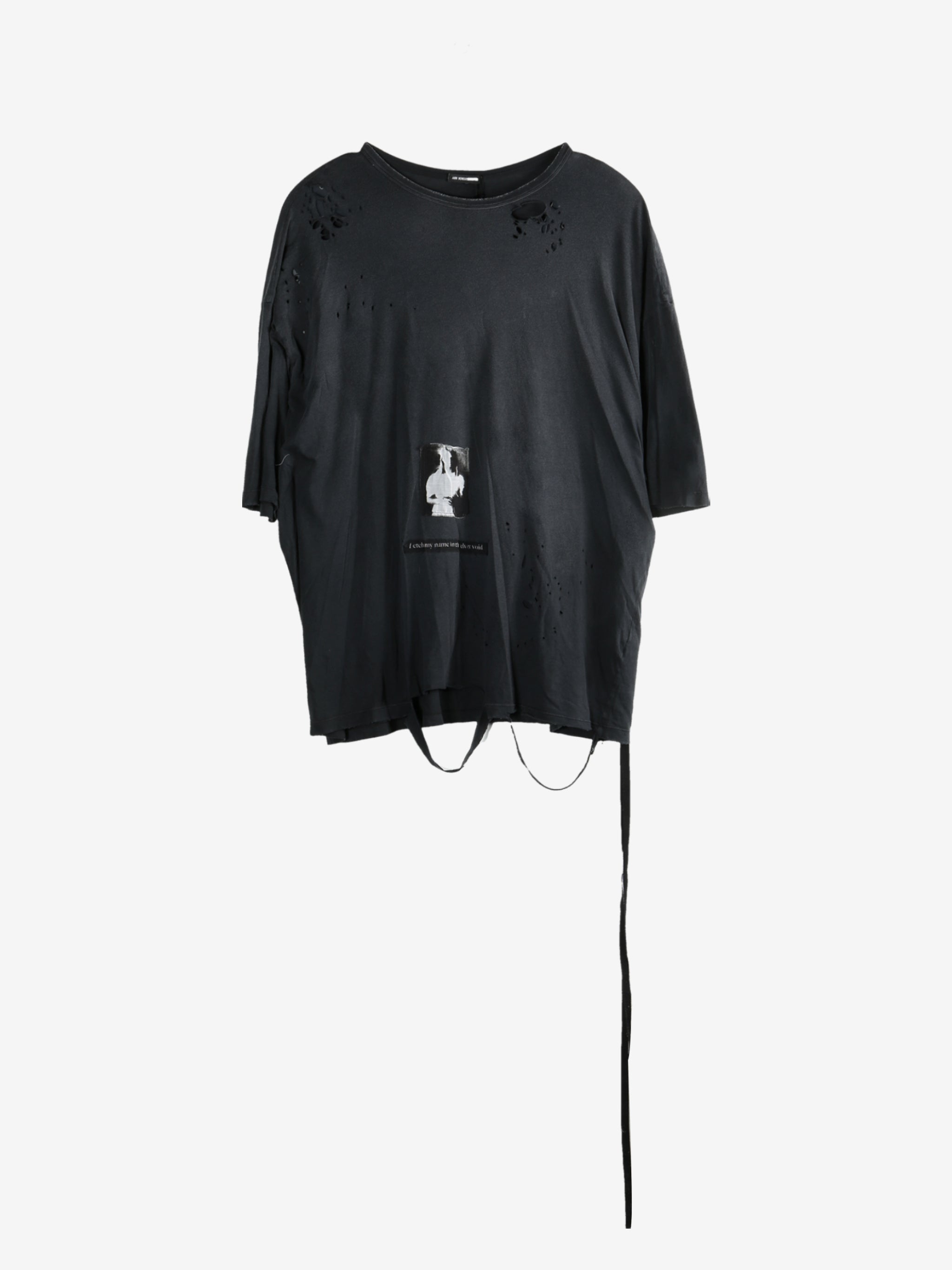 Black T-shirt, front view