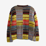 Yellow sweater, back view