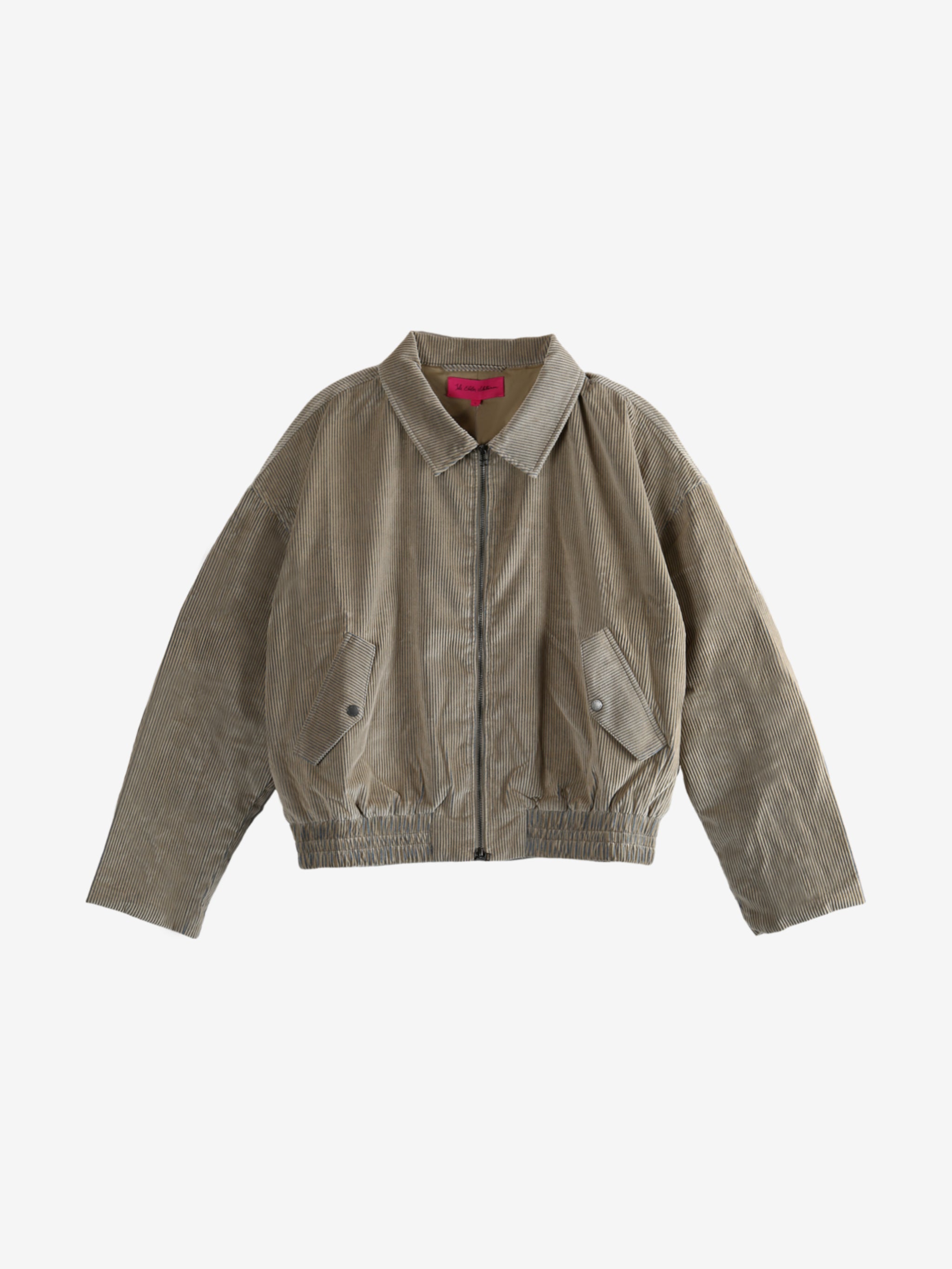 Tan jacket, front view