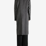 Black coat, full bdoy view