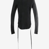 ANN DEMEULEMEESTER - Women Oke Wrinkled Cropped Long Sleeve Top