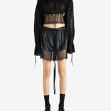 Black top, full body view