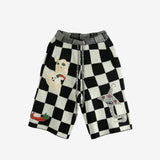 Black shorts, front view