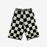 Black shorts, back view