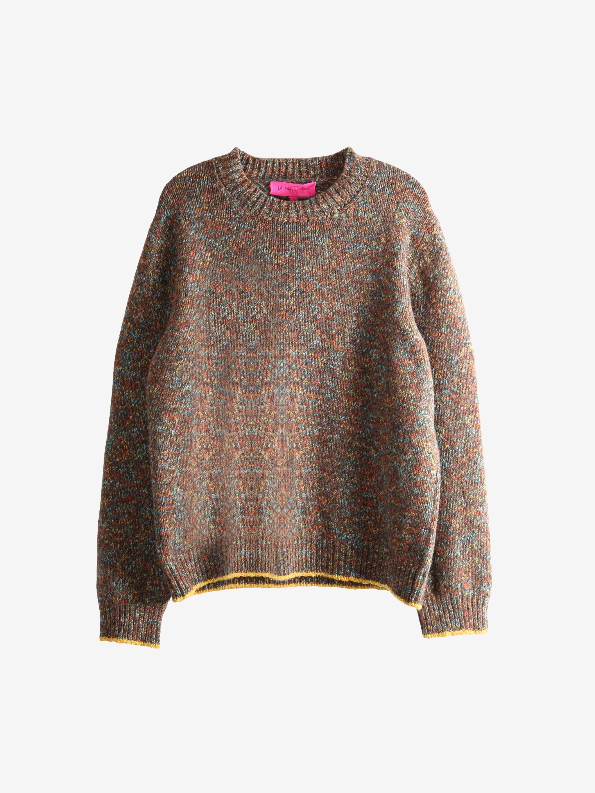 Brown knitwear, front view