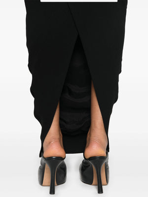 RICK OWENS - Women Wool Pillar Long Skirt