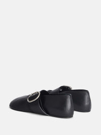 JIL SANDER - Women Soft Leather Mary Jane Ballerina Flat