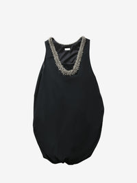 DRIES VAN NOTEN - Women Sleeveless Draped Beaded Neck Dress