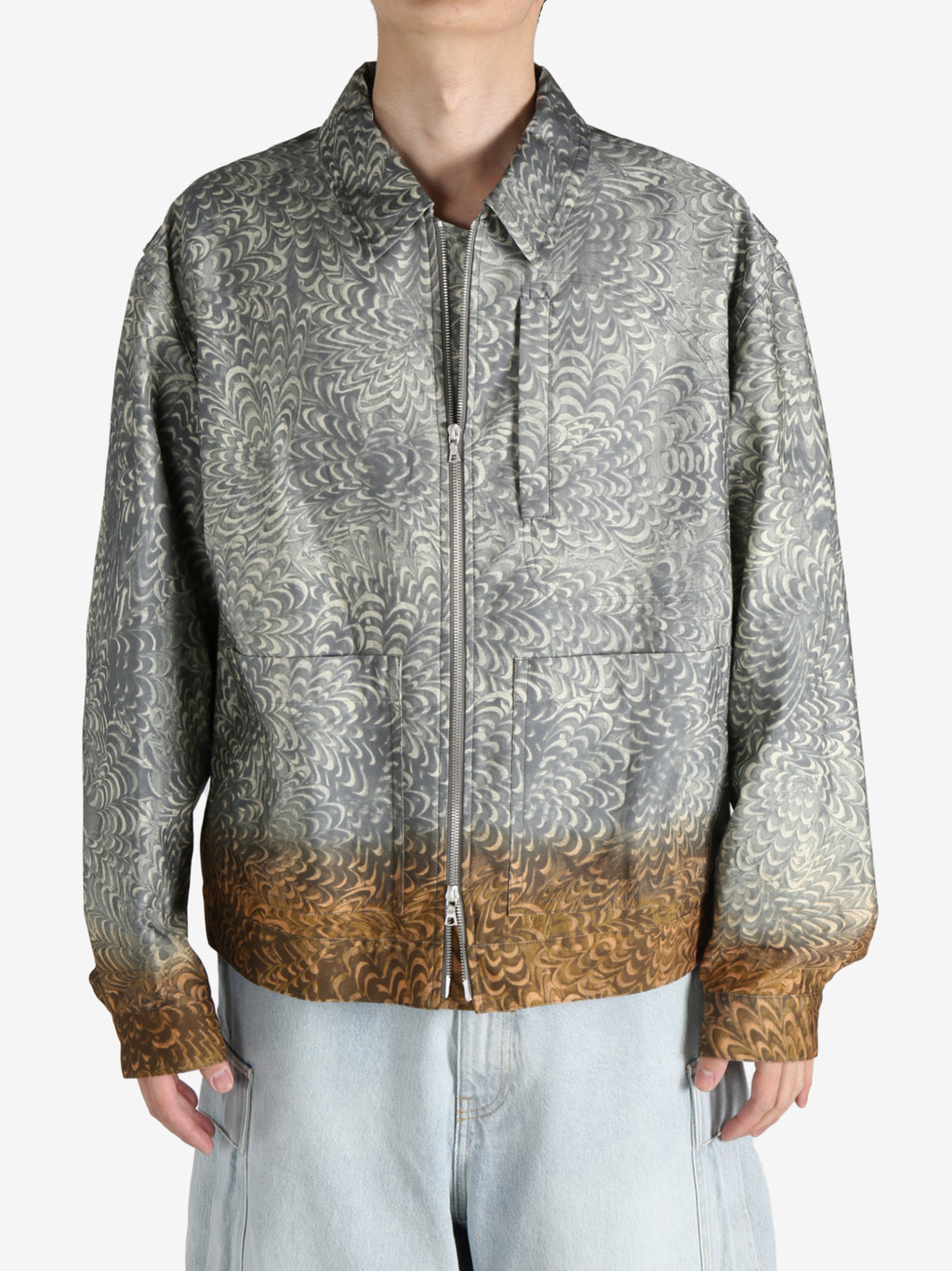 DRIES VAN NOTEN - Men Printed Cotton Jacket