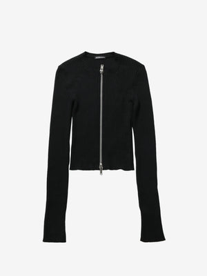 ANN DEMEULEMEESTER - Women Terna Cropped Zipped Cardigan