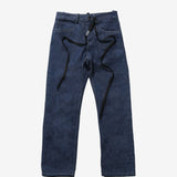Dark blue pants, front view
