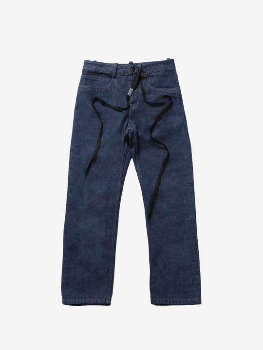 Dark blue pants, front view