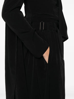 YOHJI YAMAMOTO - Women Crepe De Chine Wrap Skirt Pants