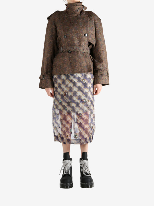 Brown coat, full body view