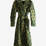 Green coat, front view