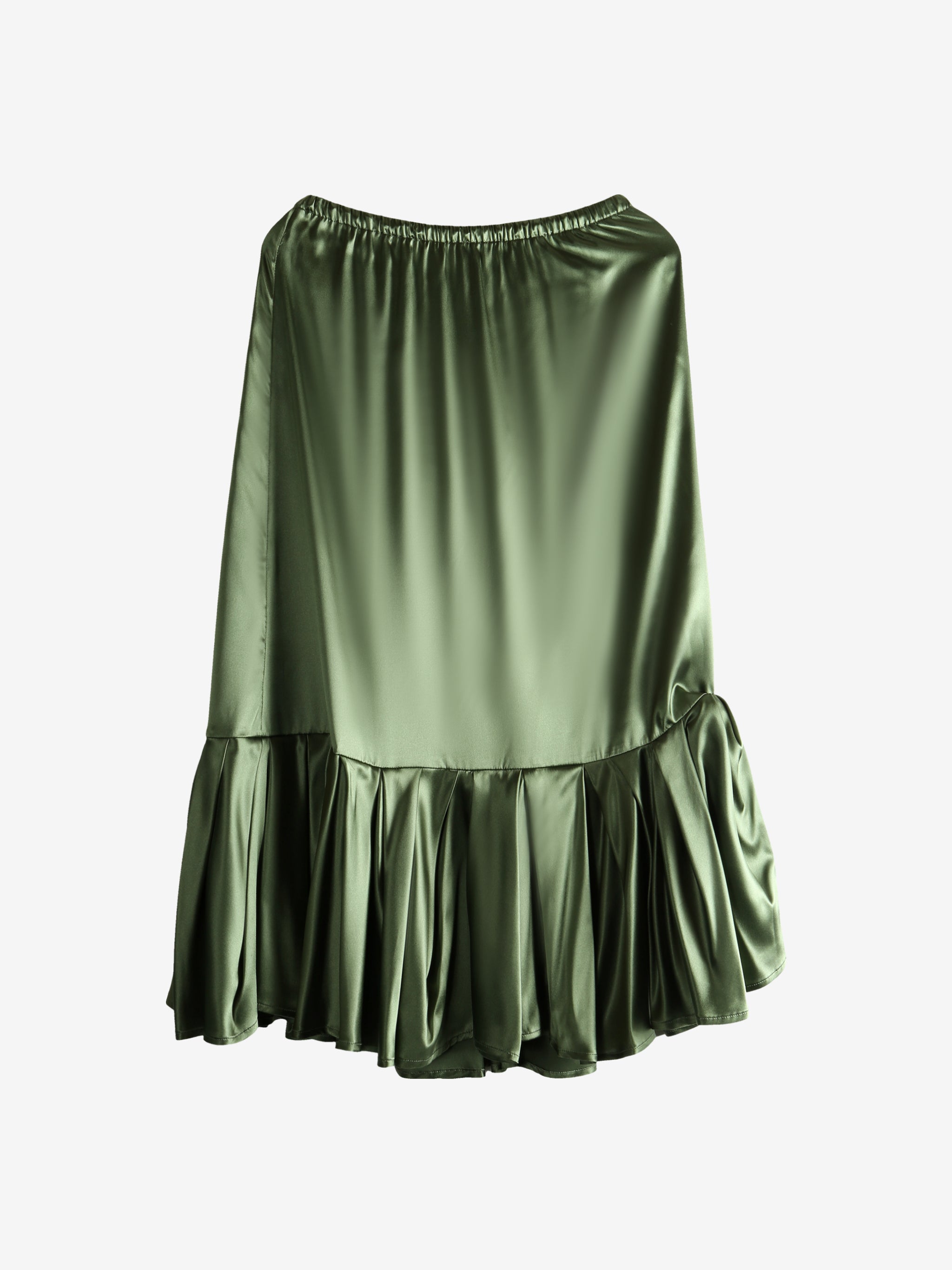 Green skirt,front view